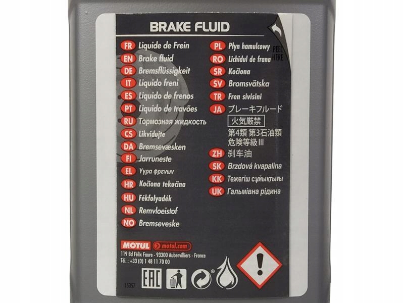 MOTUL PŁYN HAMULCOWY RBF 660 FACTORY LINE 500 ML Pojemność opakowania 0 ml