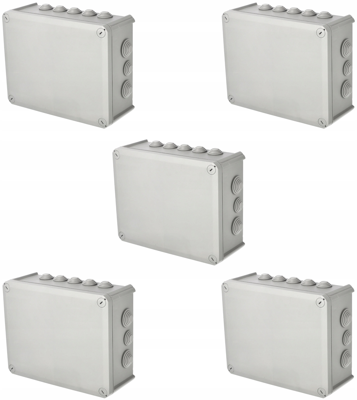 5 x Edo Technic Hermetická dóza na omítku s Vývodka IP66 Dekiel 240x190х95