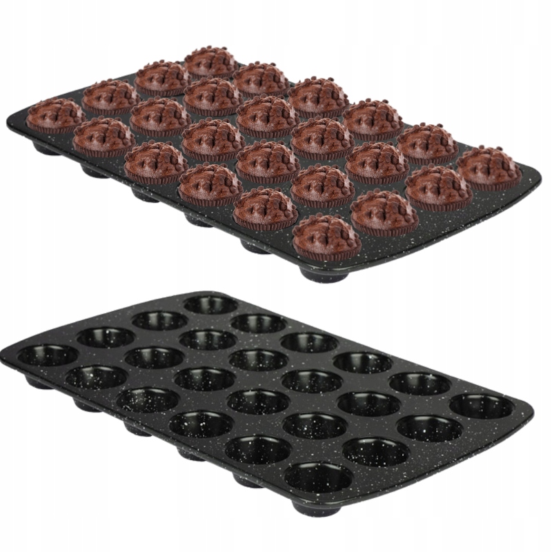 

Forma Do Pieczenia Muffinek Czarna Duża 24szt