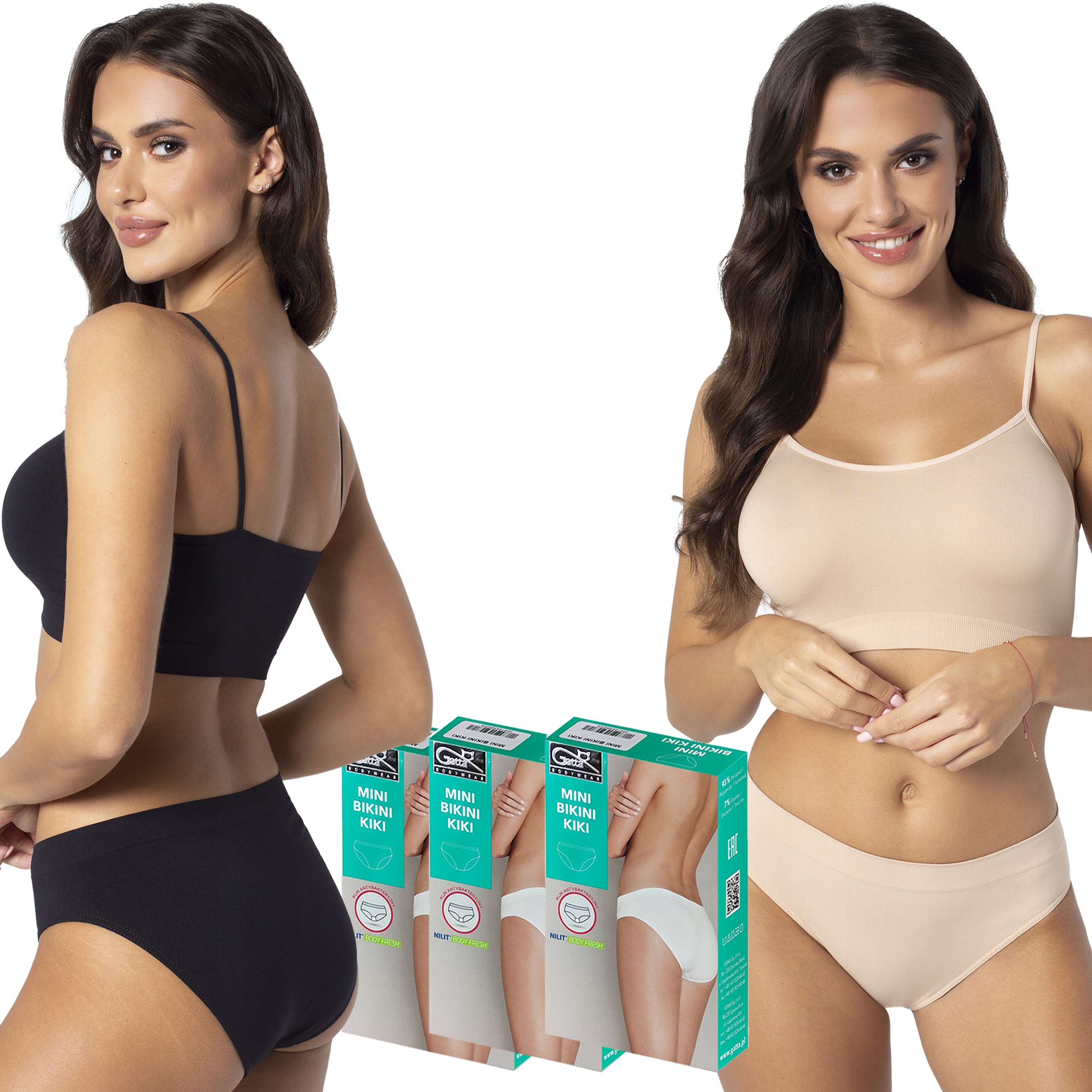 

Mini Bikini, Gatta Kiki, bezszwowe, 3-pak, M