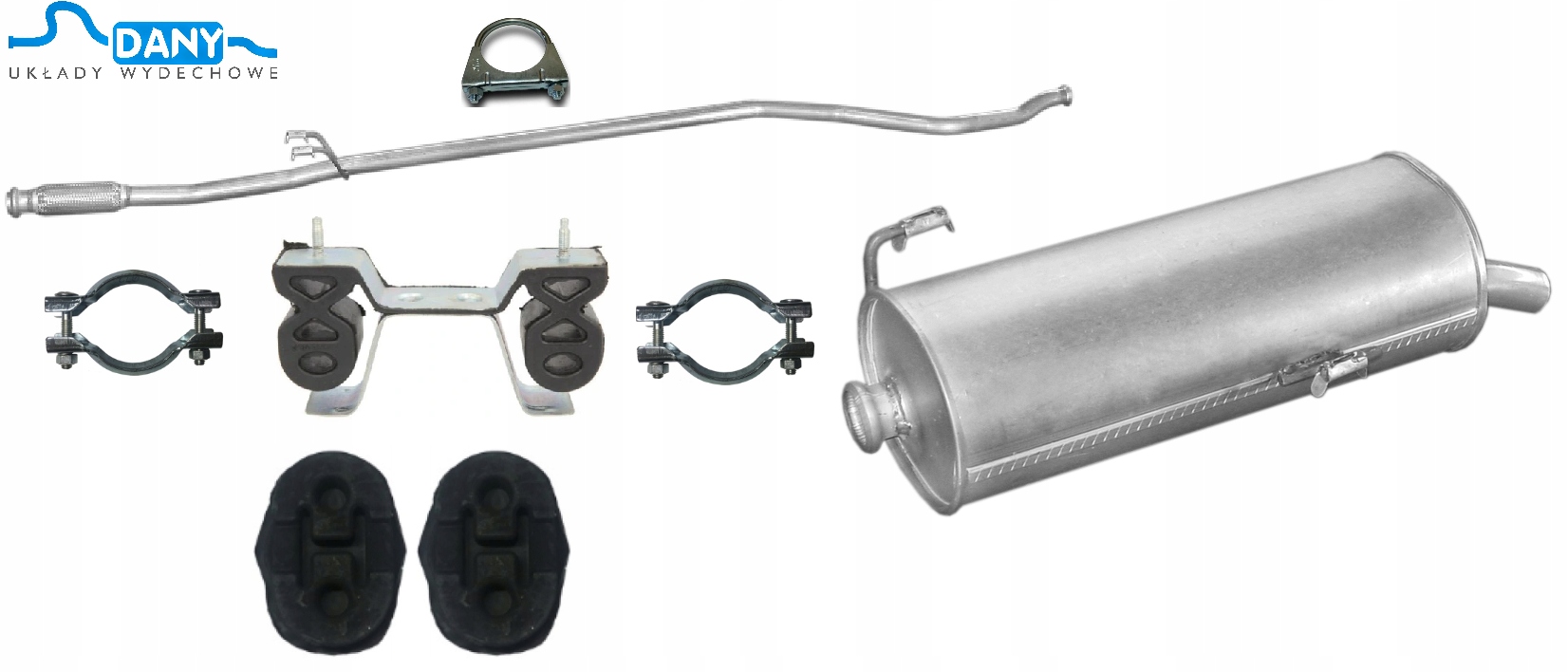 Peugeot 206 1.4 Hdi Hatchback Tlumič Trubka Komplet