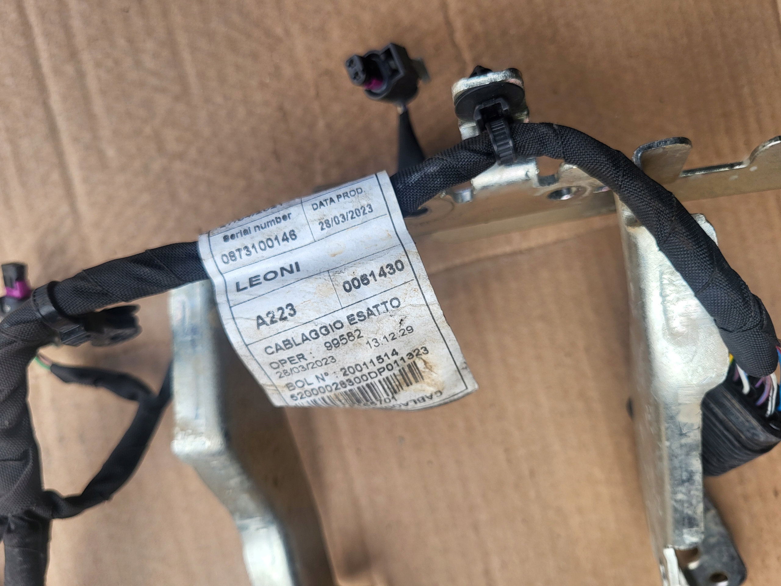 Câblage Câblage Câbles WTYCZKI Moteur Console Support ALFA ROMEO TONALE OE