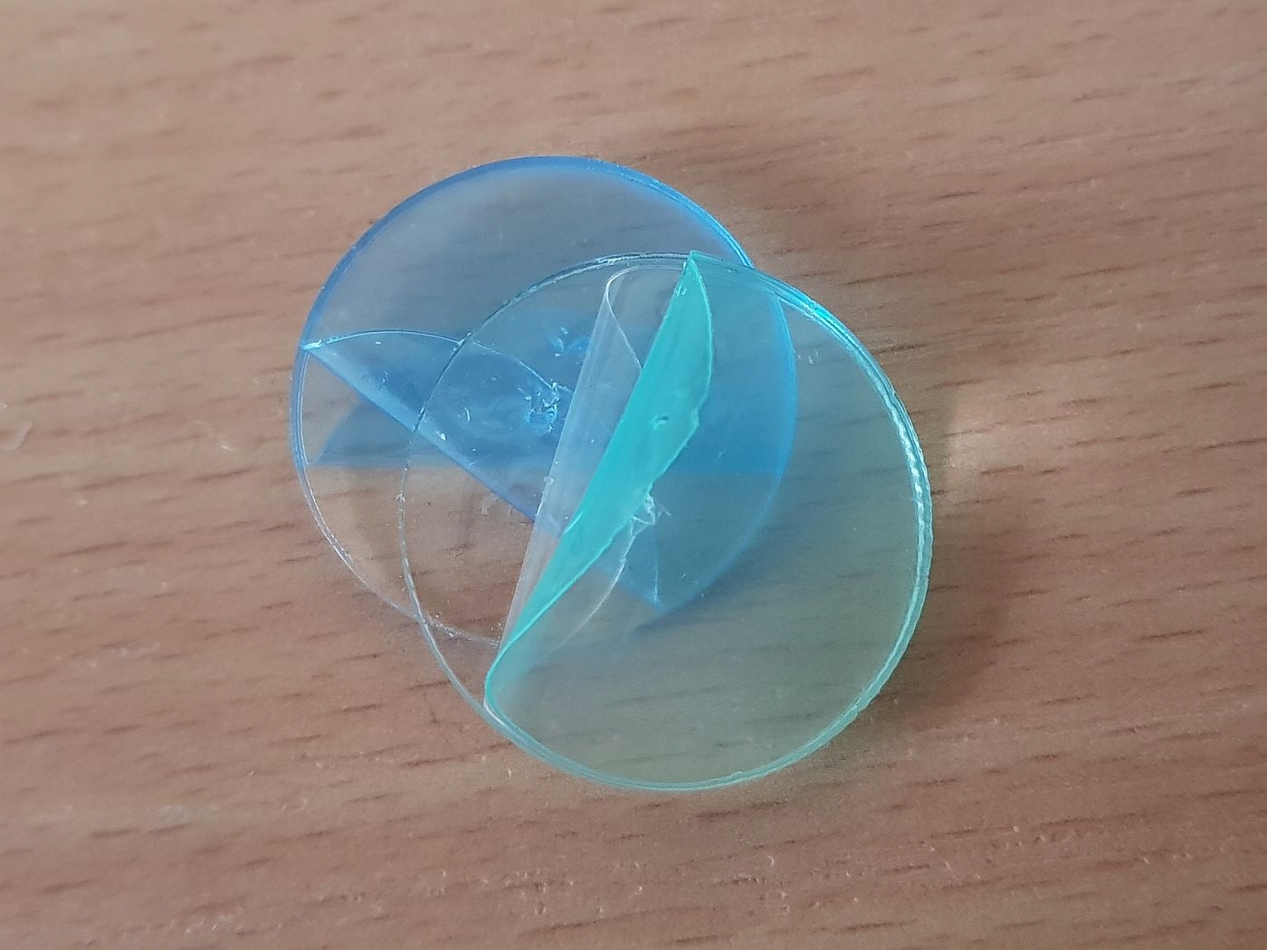 Żetony okrągłe pleksi niebieskie (10) Producent Crafters