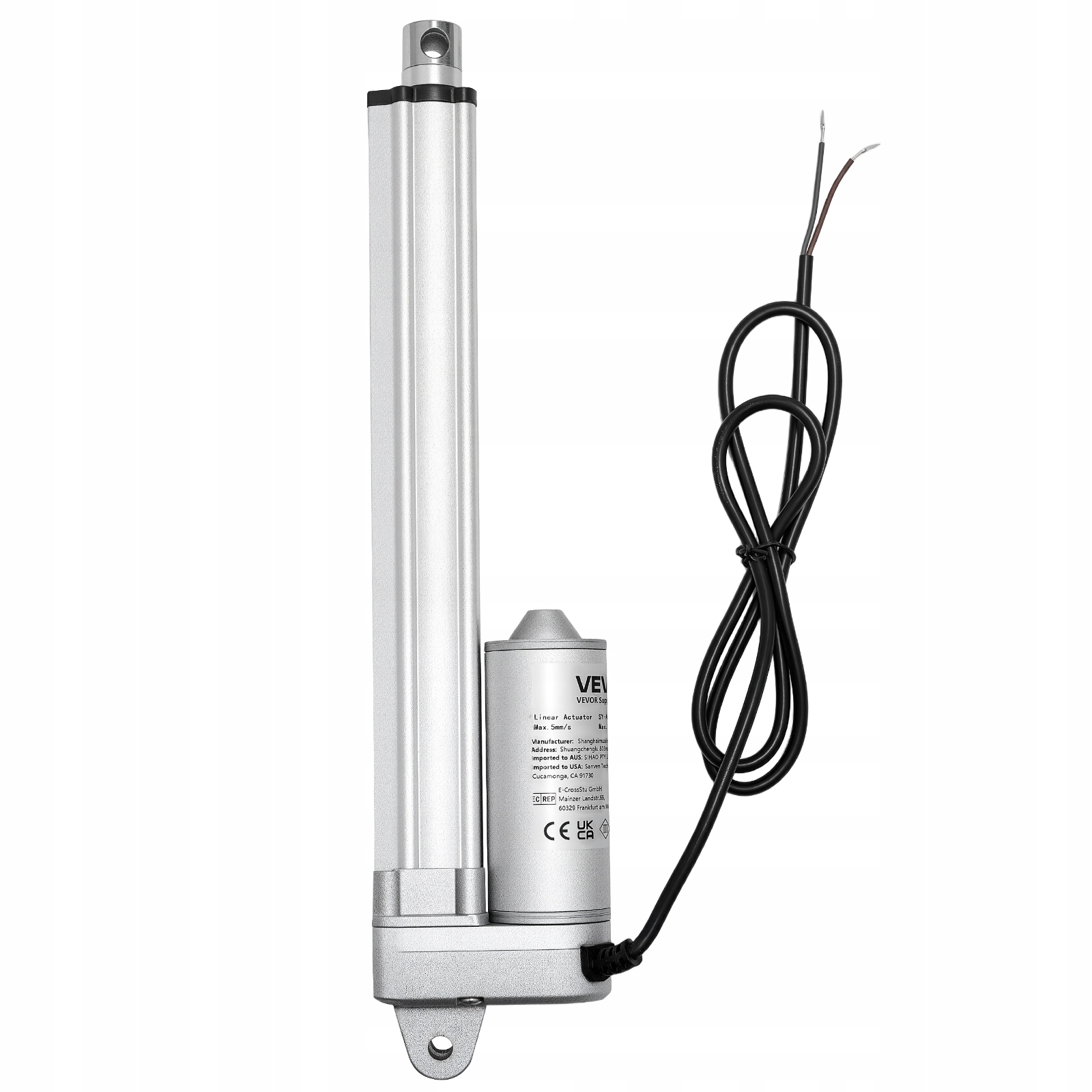 Lineárny Valec Vevor 12V IP65 3000N 203 MM, Silný Zdvih, Pevný