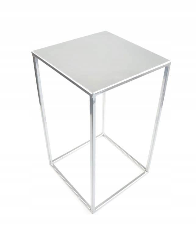 

Kwietnik, stojak kwiaty loft 40cm srebrny met 363
