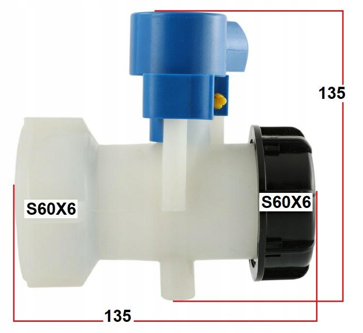 Zawór listkowy S60X6 typ Mauser Zaślepka Kod producenta 800673