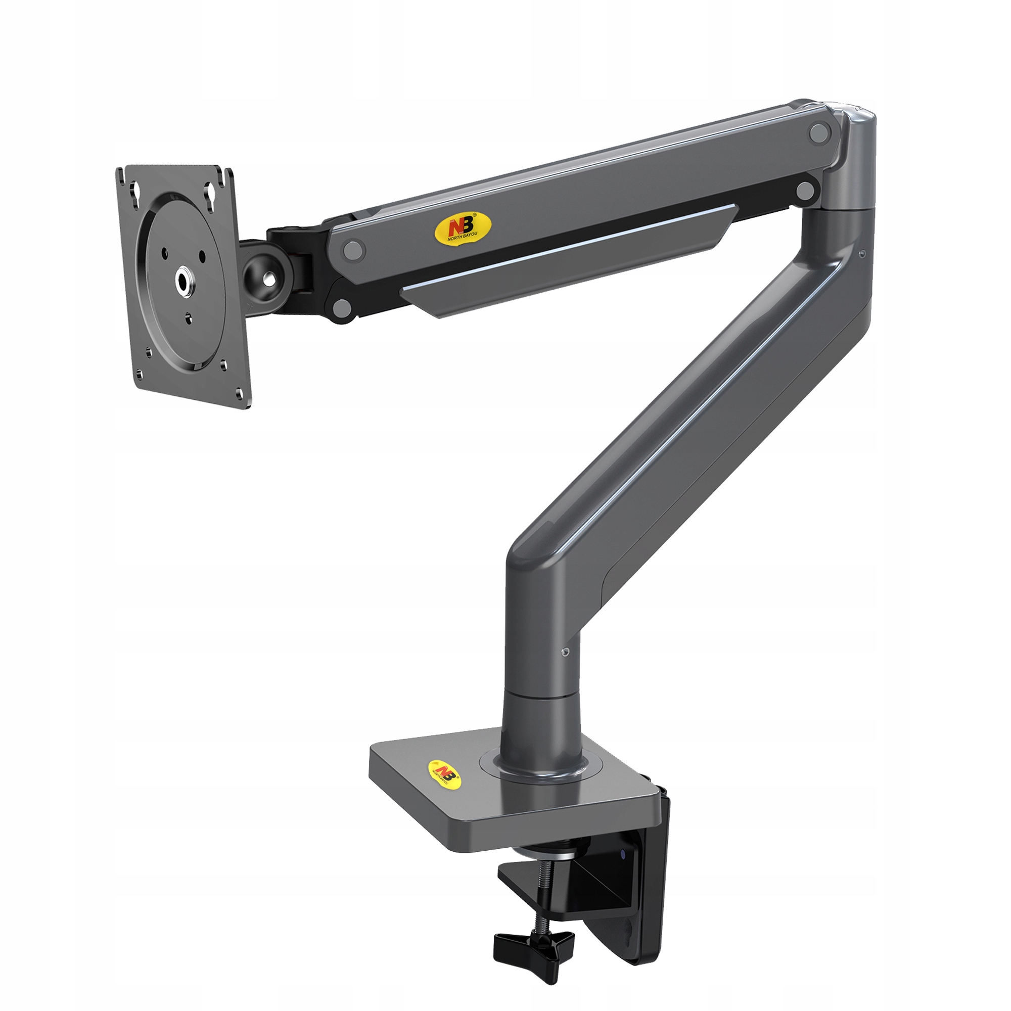 Regulowany Uchwyt Biurkowy do Monitora LCD 22"-40" Solidny Certyfikowany