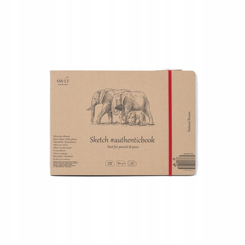 Blok do szkicu Sm-lt Sketch szyty z gumką A5 80 g