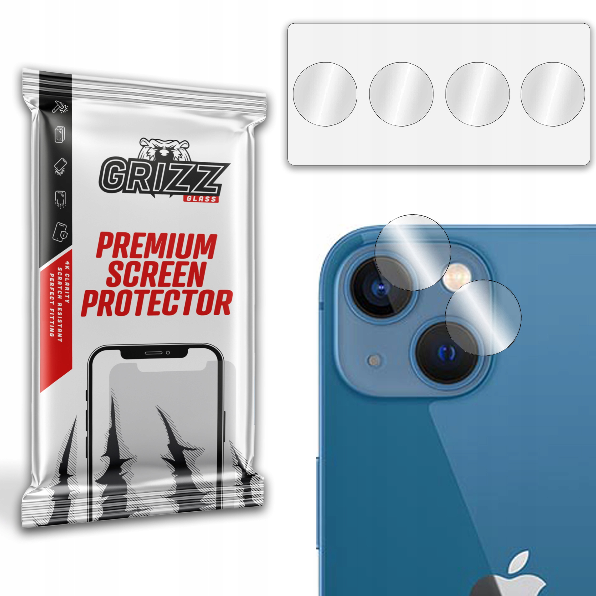 

2x Szkło hybrydowe na aparat do Apple iPhone 14