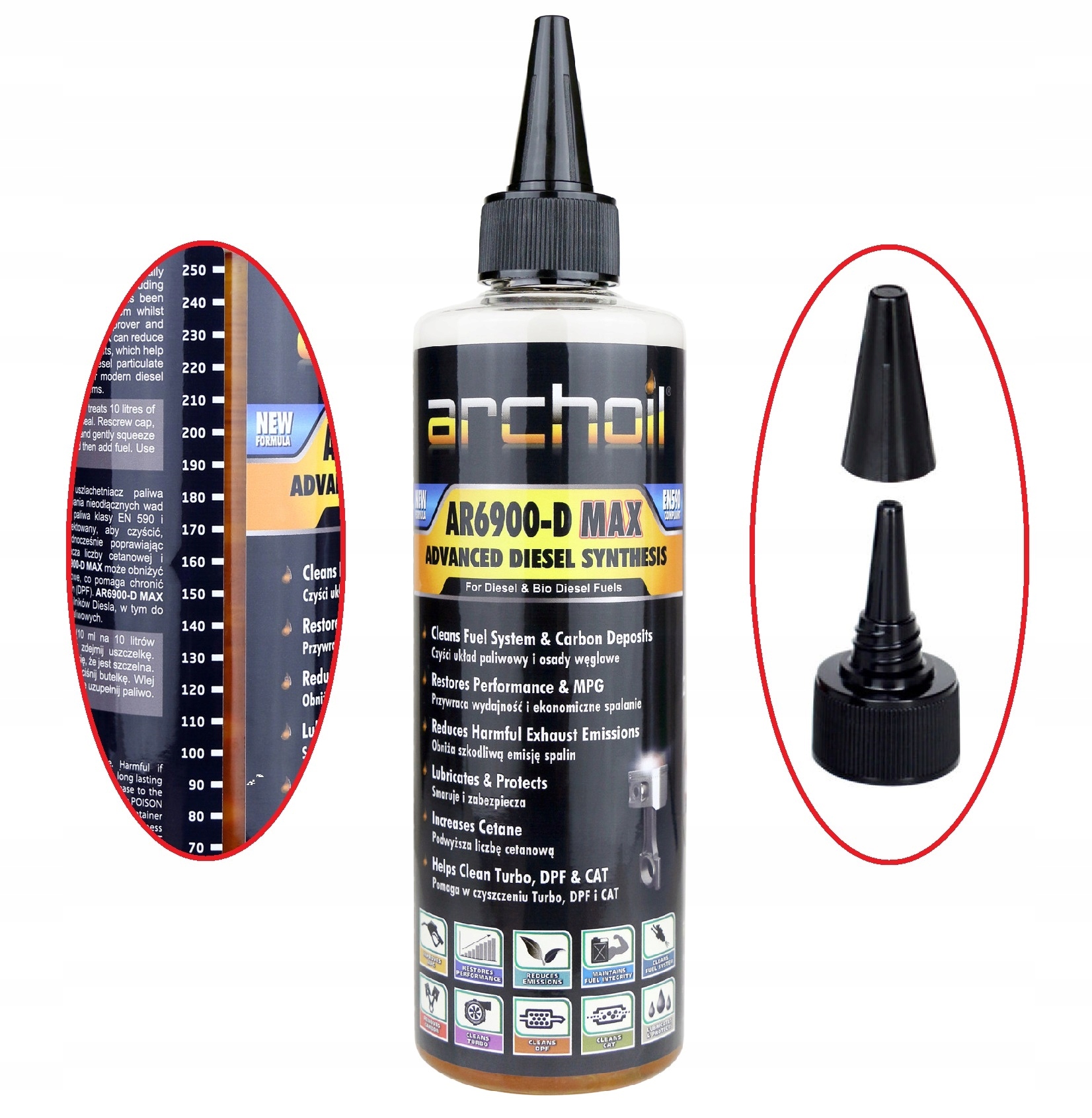 Archoil AR6900-D Max 250ml modyfikator dodatek do On diesla oleju napędoweg
