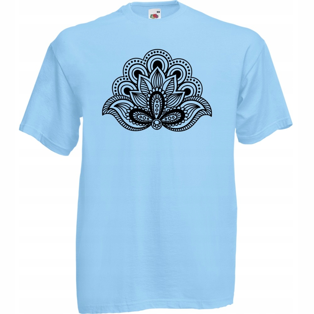 

Koszulka mandala symbol XXL błękitna