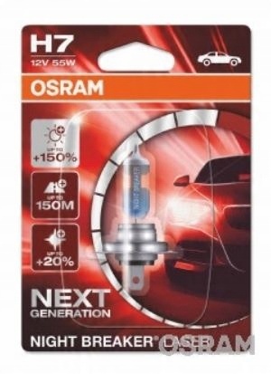 

Osram żarówka Night Breaker Laser H7 +150%