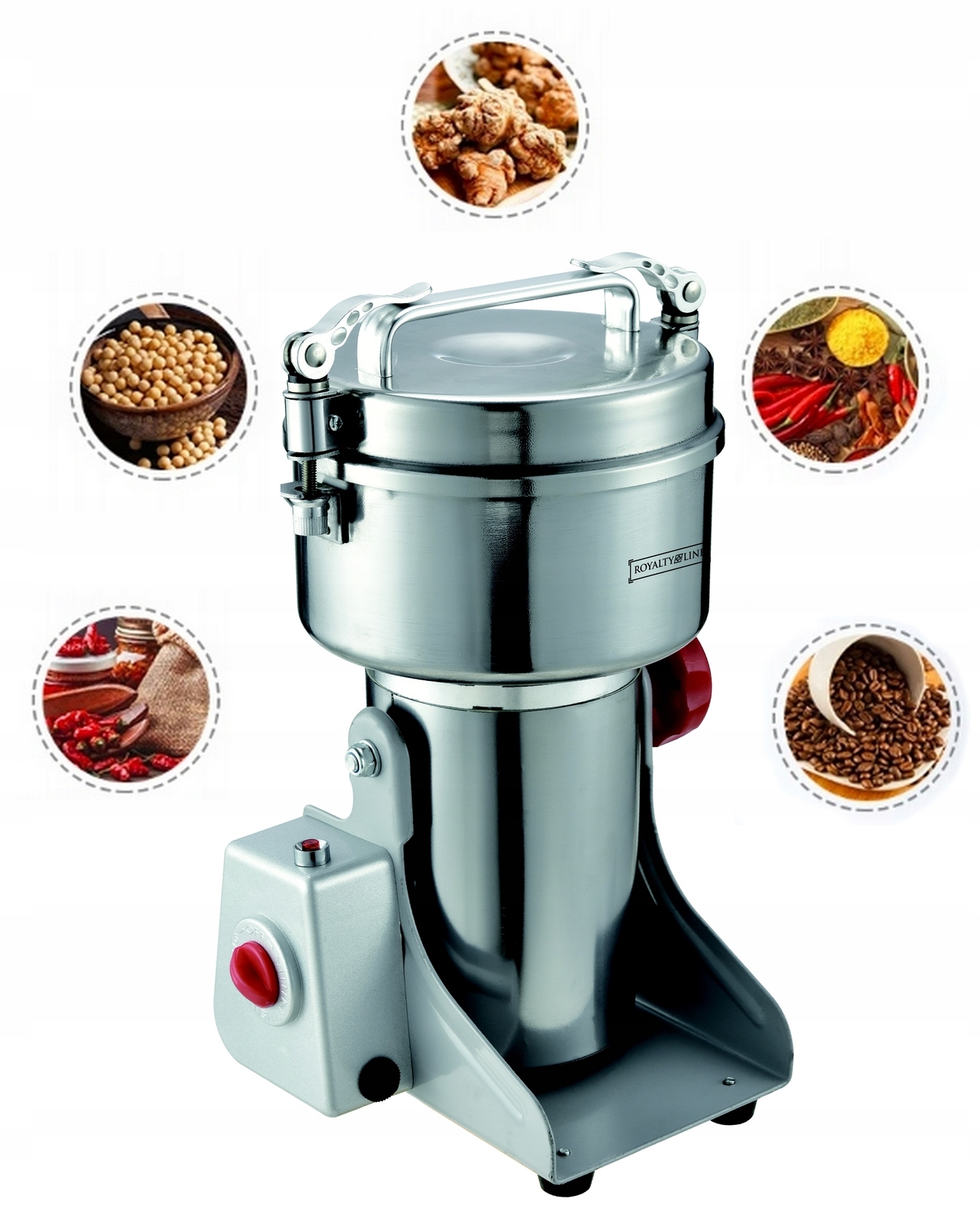 Royalty Line Elektrický mlýnek na Koření Zrn Kávové Obiloviny FG21803 2000W