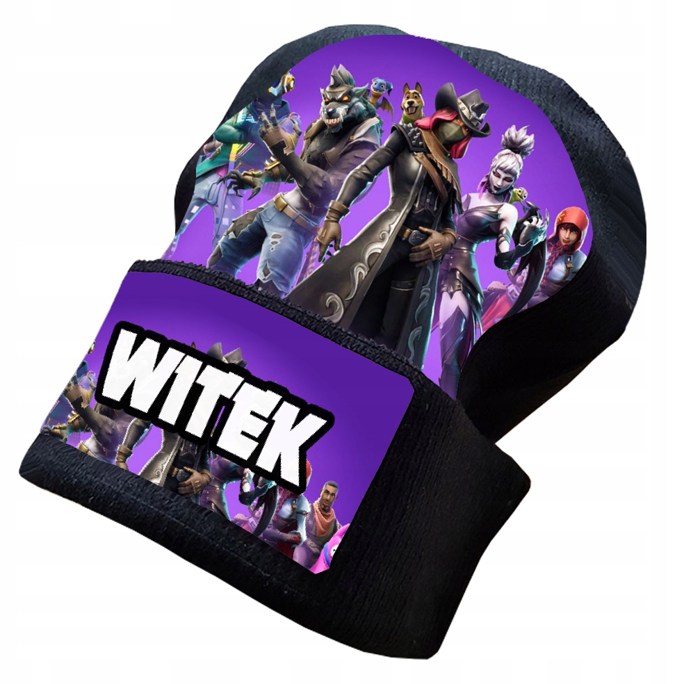 

Czapka Zimowa Fortnite + Imię Ksywka ! Różne Wzory