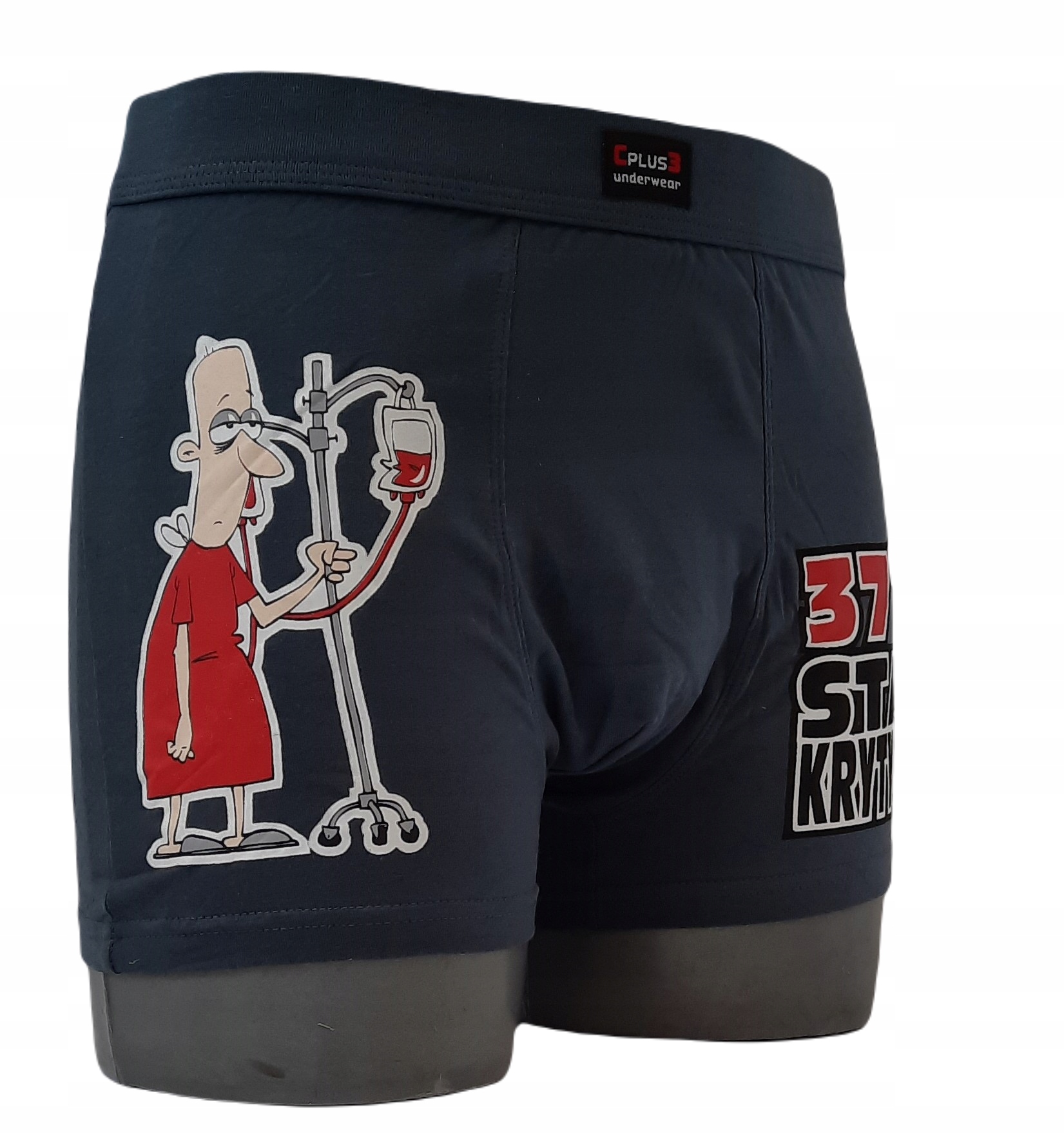 Bokserki męskie bawełniane C+3 śmieszne r. L Marka C+3