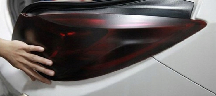 FOLIA na LAMPY REFLEKTORY HALOGENY CZARNA MATOWA Szerokość produktu 30 cm