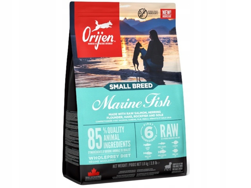 Karma dla psa Orijen Small Breed Marine Fish Łosoś 1.8 kg