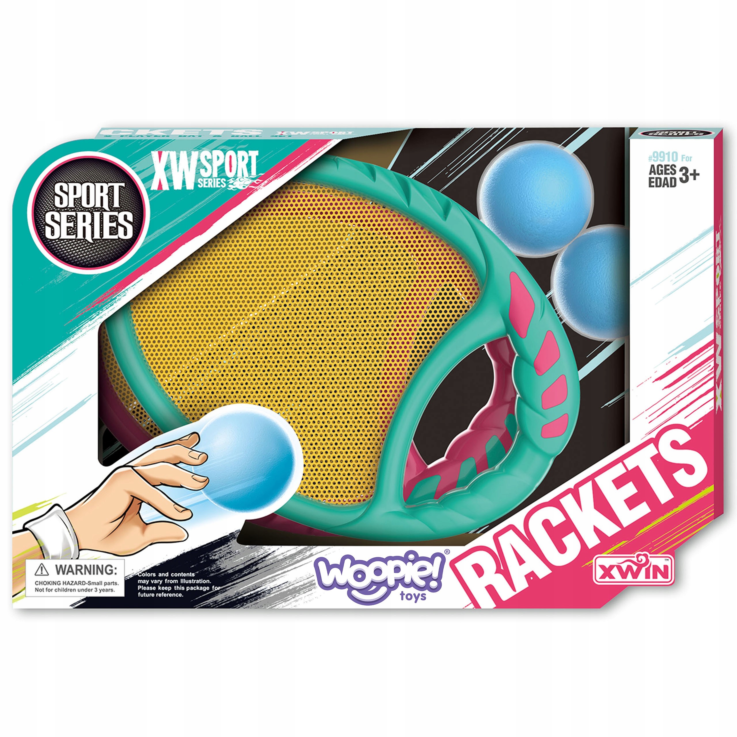 CATCH BALL PALETKI PIŁKA ZRĘCZNOŚCIOWA WOOPIE Kolor inny