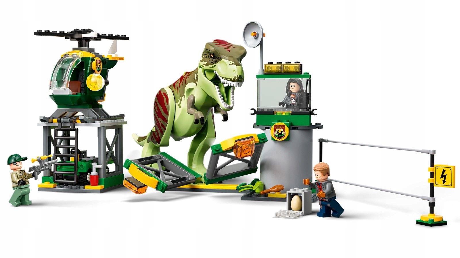 LEGO JURASSIC WORLD UCIECZKA TYRANOZAURA Wiek dziecka 4 lata +
