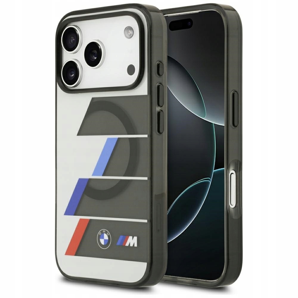 Etui Bmw M IML Metal Buttons Tricolor Lines MagSafe na iPhone 17 Pro Max