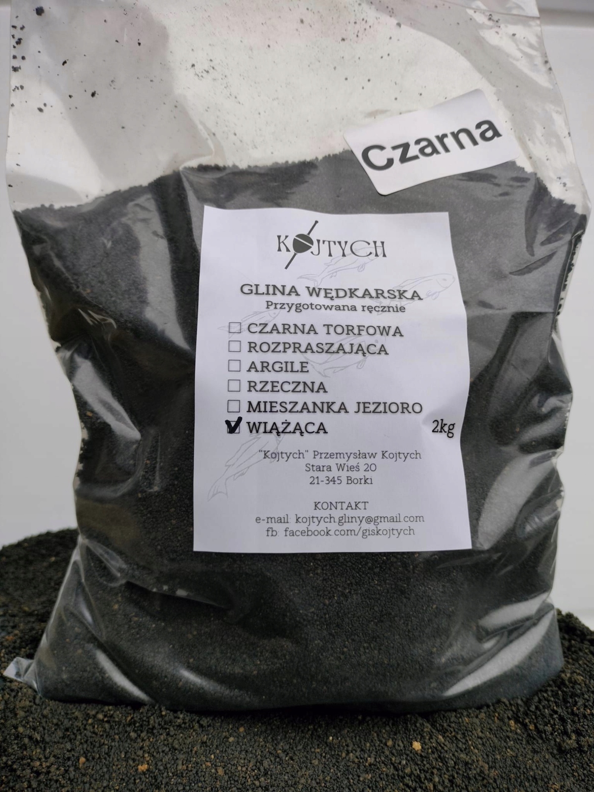 Glina Wiążąca Czarna Kojtych 2kg