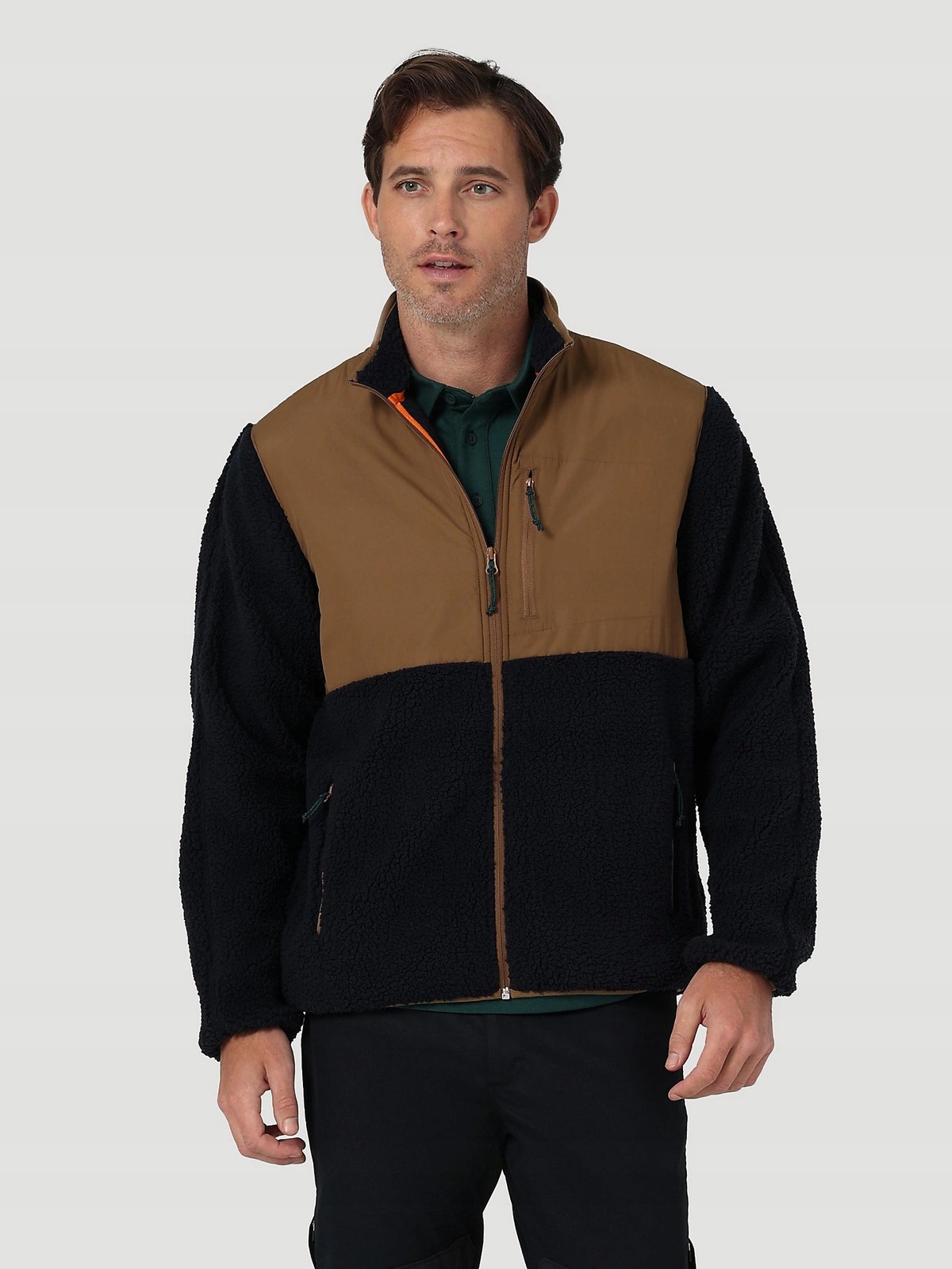 Pánská bunda Wrangler Fz Camp Fleece Dark Sapphire W6G2EZB08 M