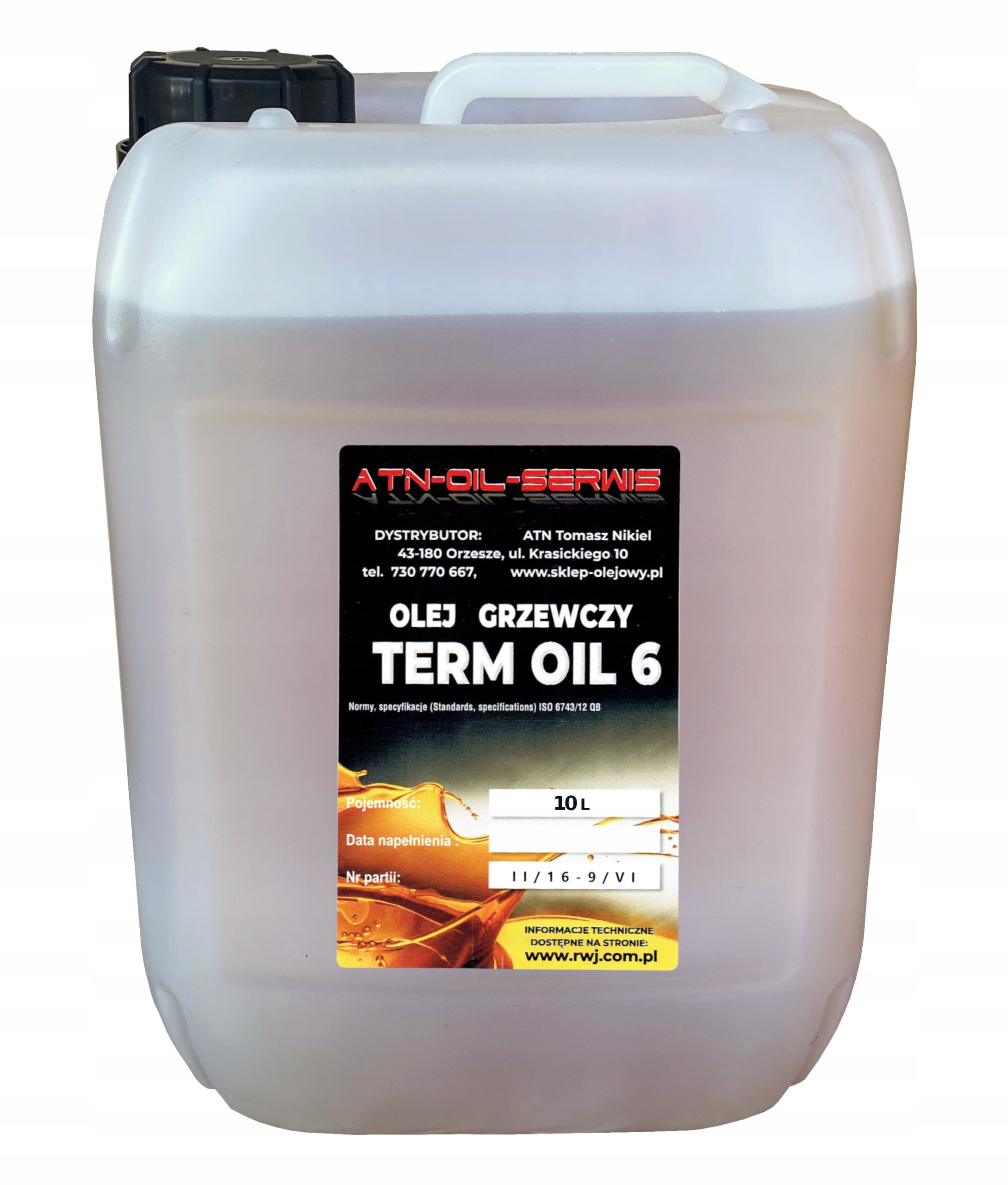 

Olej Grzewczy Jasol Term Oil 6 10 L