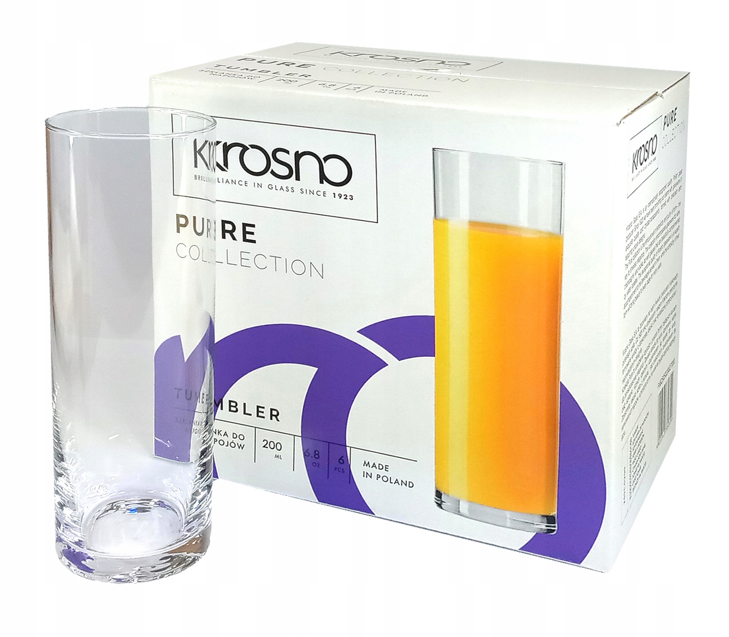 

Szklanki do soku Krosno Pure 200 ml *9309