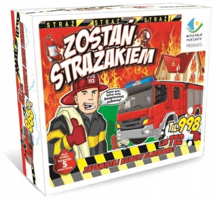 EDUKACYJNA GRA PLANSZOWA ZOSTAŃ STRAŻAKIEM FAN