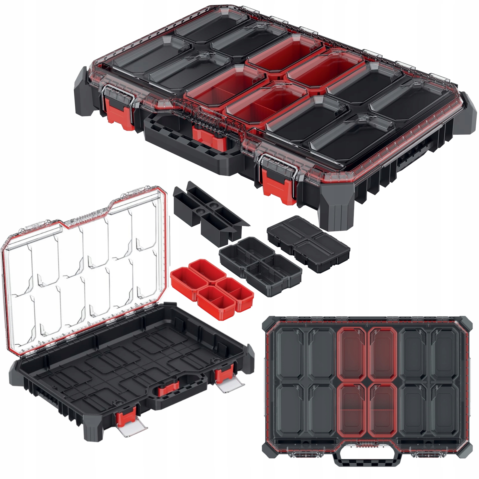 KISTENBERG MSX 25 ORGANIZER NARZĘDZIOWY Z PRZEGRODAMI NISKI 543x390x77mm