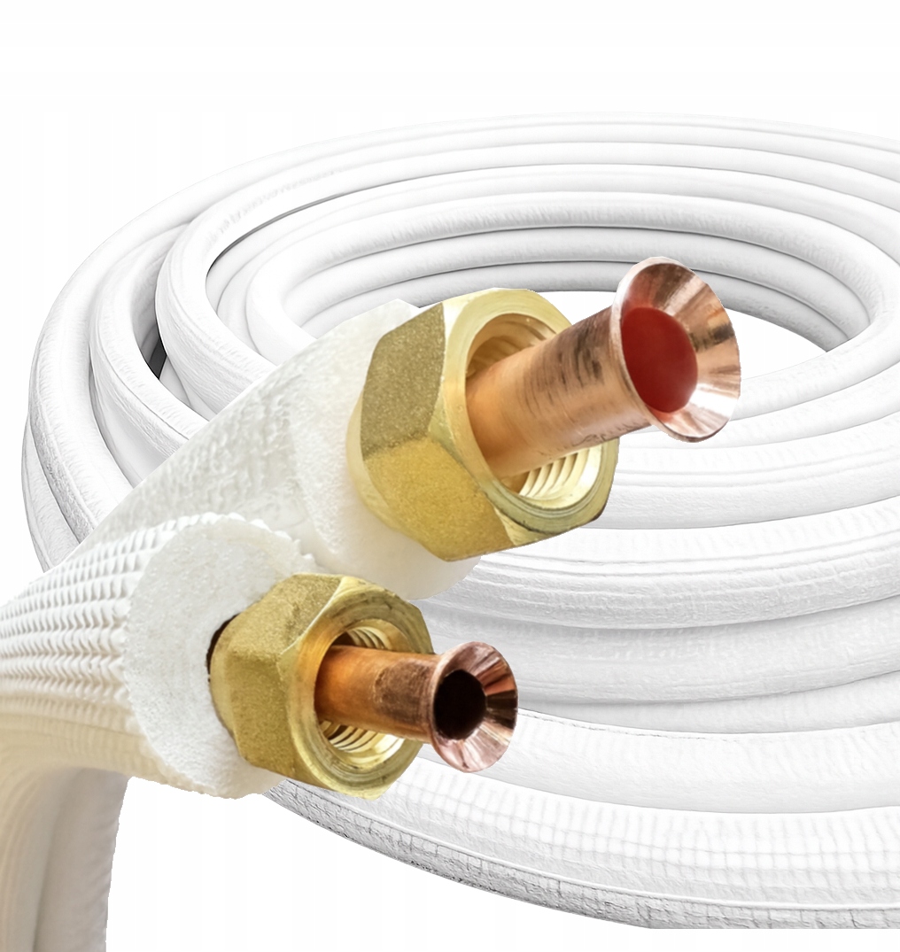 Sada kalichovaných měděných trubek pro klimatizaci 1/4'' 3/8'' 13 m