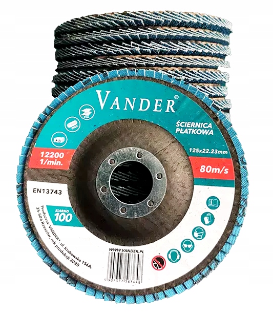 

Tarcze Ścierne Lamelkowe Listkowe 125MM Do Drewna