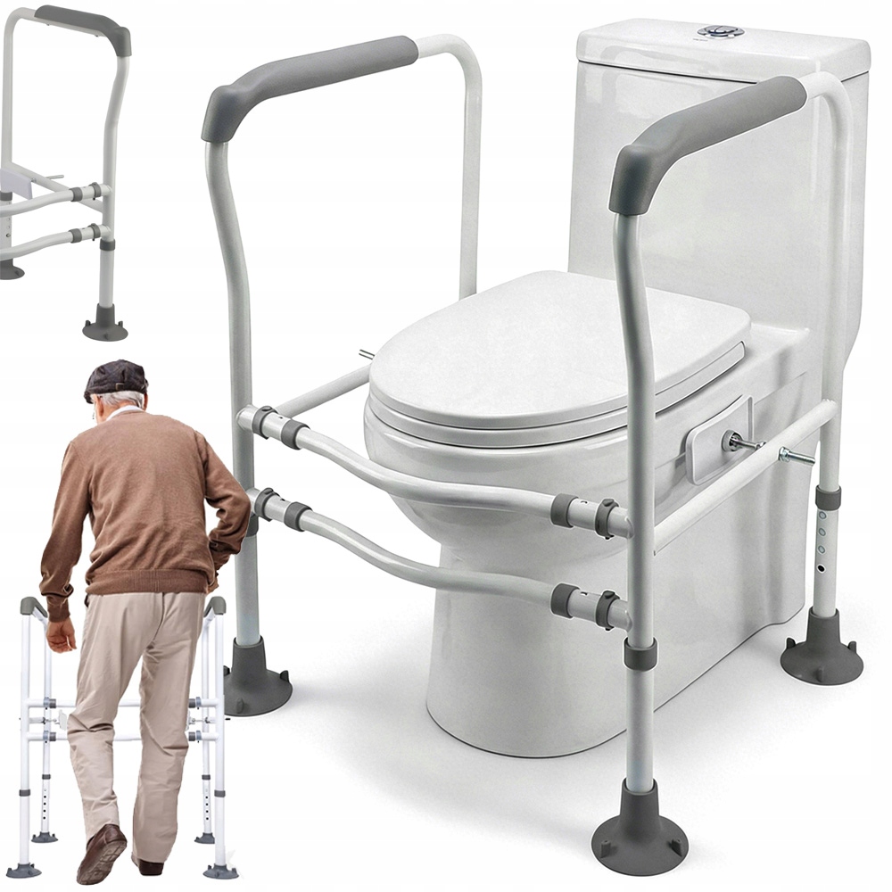 Porecz Do Wc Regulowana Wysokosc Szerokosc 200KG Bezpieczna Stabilna