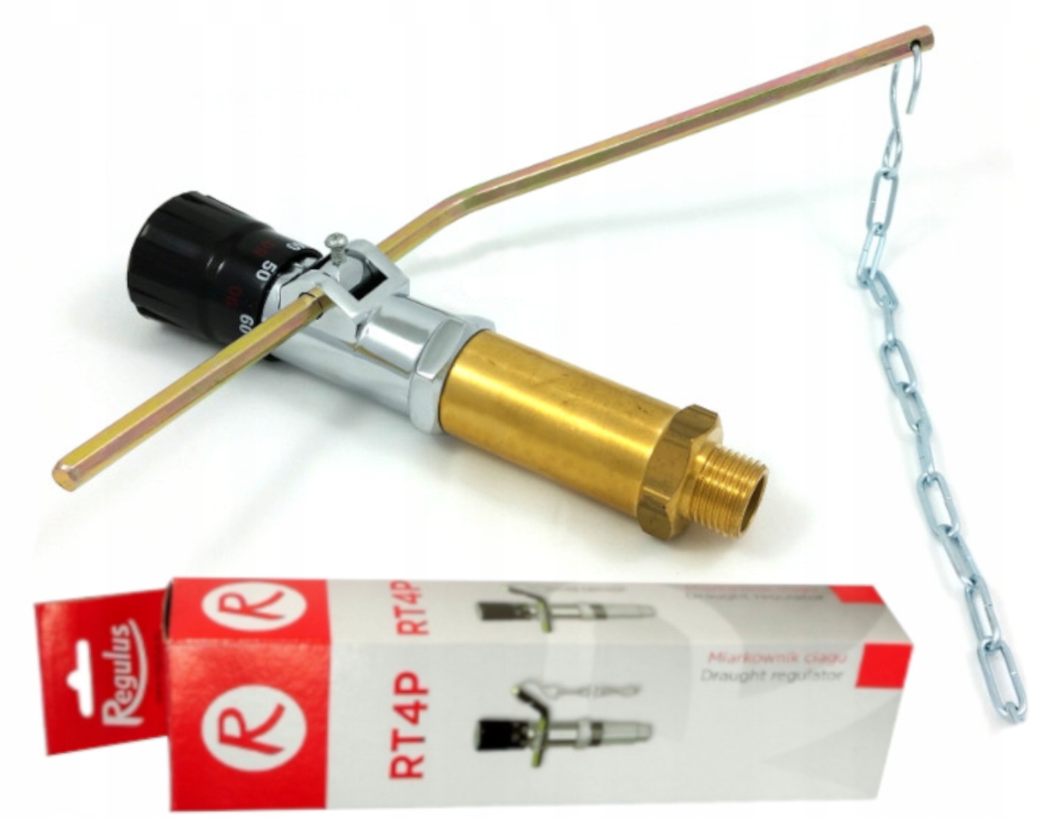 Měřič Tahu Pece Regulátor Topeniště 3/4 Citlivý A Kalibrovaný