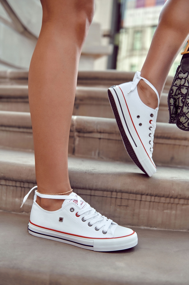 BIG STAR BIAŁE DAMSKIE TRAMPKI T274022 NISKIE 38 Marka Big Star