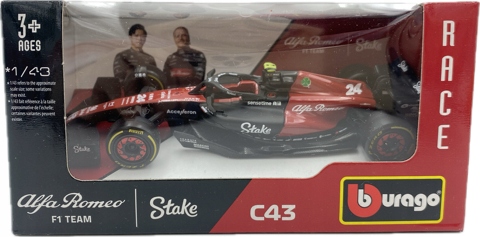 Alfa Romeo C43 F1 2023 #24 Z.Guanyu BBurago 1:43