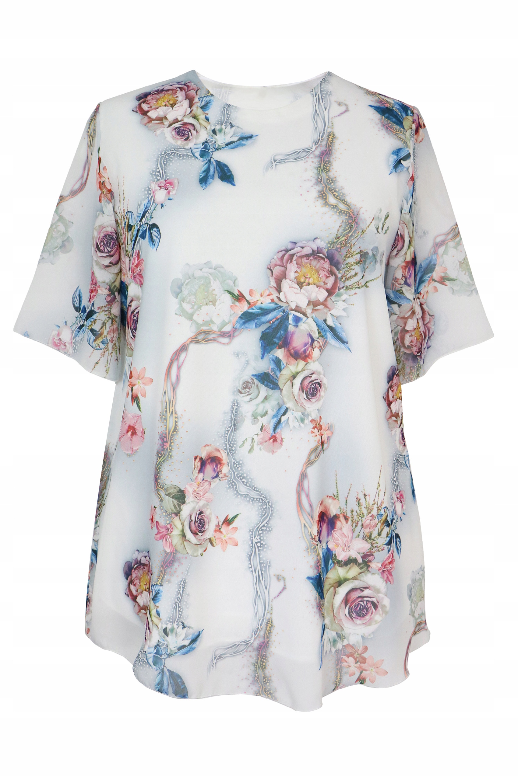 

bluzka Tunika elegancka prosta wesele 3XL 54