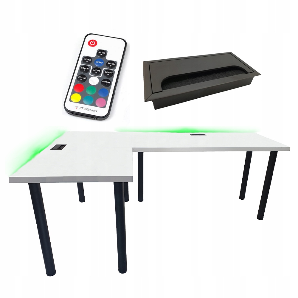 Biurko Gamingowe Narożne 180x120PRZEPUST Producent