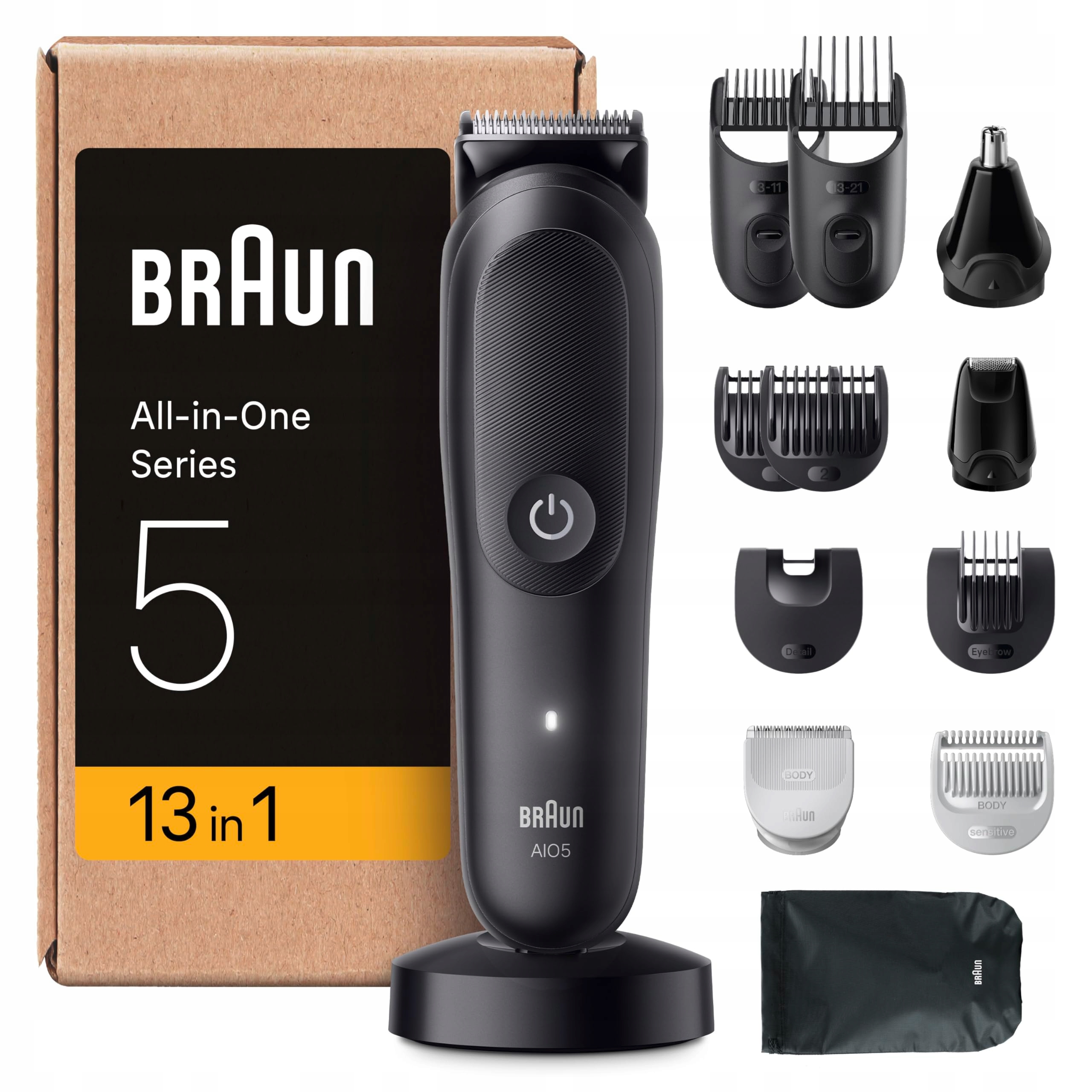 Braun All-in-One Series 5 AIO5 Trymer 13w1 Do Brody Włosów Ciała