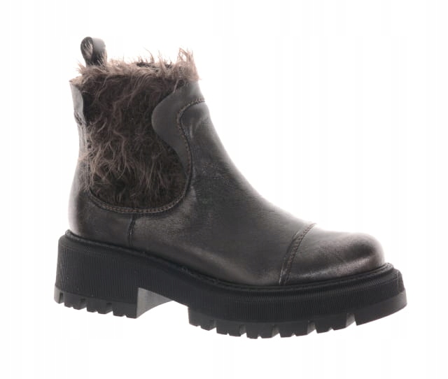 Ulmani Černé Dámské Kotníkové Boty Z Kůže 39