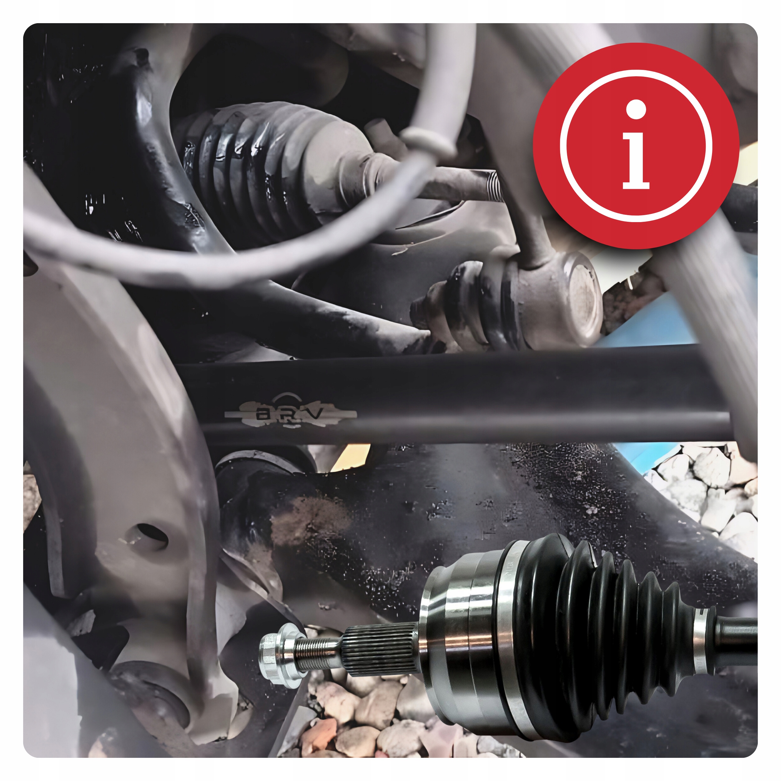 PÓŁOŚ LEWA + WAŁEK VW TRANSPORTER T5 2.5 TDI AUTOMAT NOWA Strona zabudowy przednie lewe