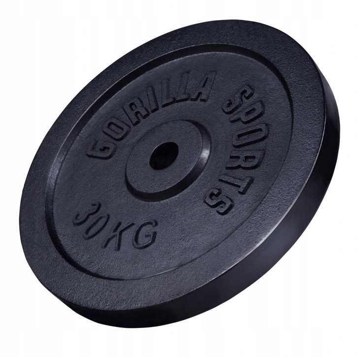 Obciążenie żeliwne 30kg czarne, 30 mm