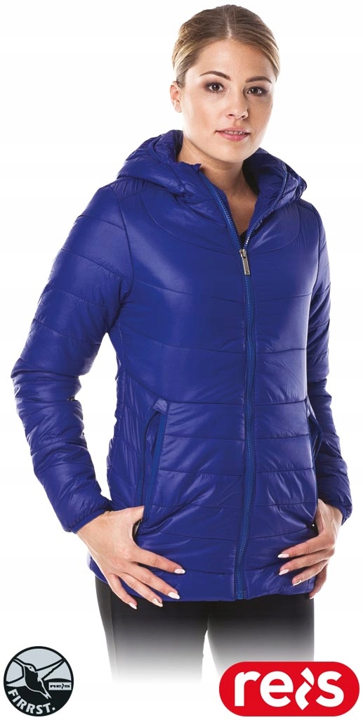 Dámská teplá prošívaná bunda Podzimní Kapuce Discover tmavě modrá L
