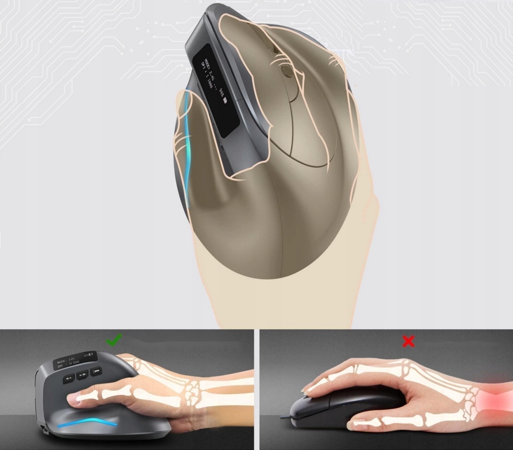 MYSZ PIONOWA BEZPRZEWODOWA Akumulator 730mAh USB-C BT 2.4G OLED do 3200 DPI EAN (GTIN) 6977302570156