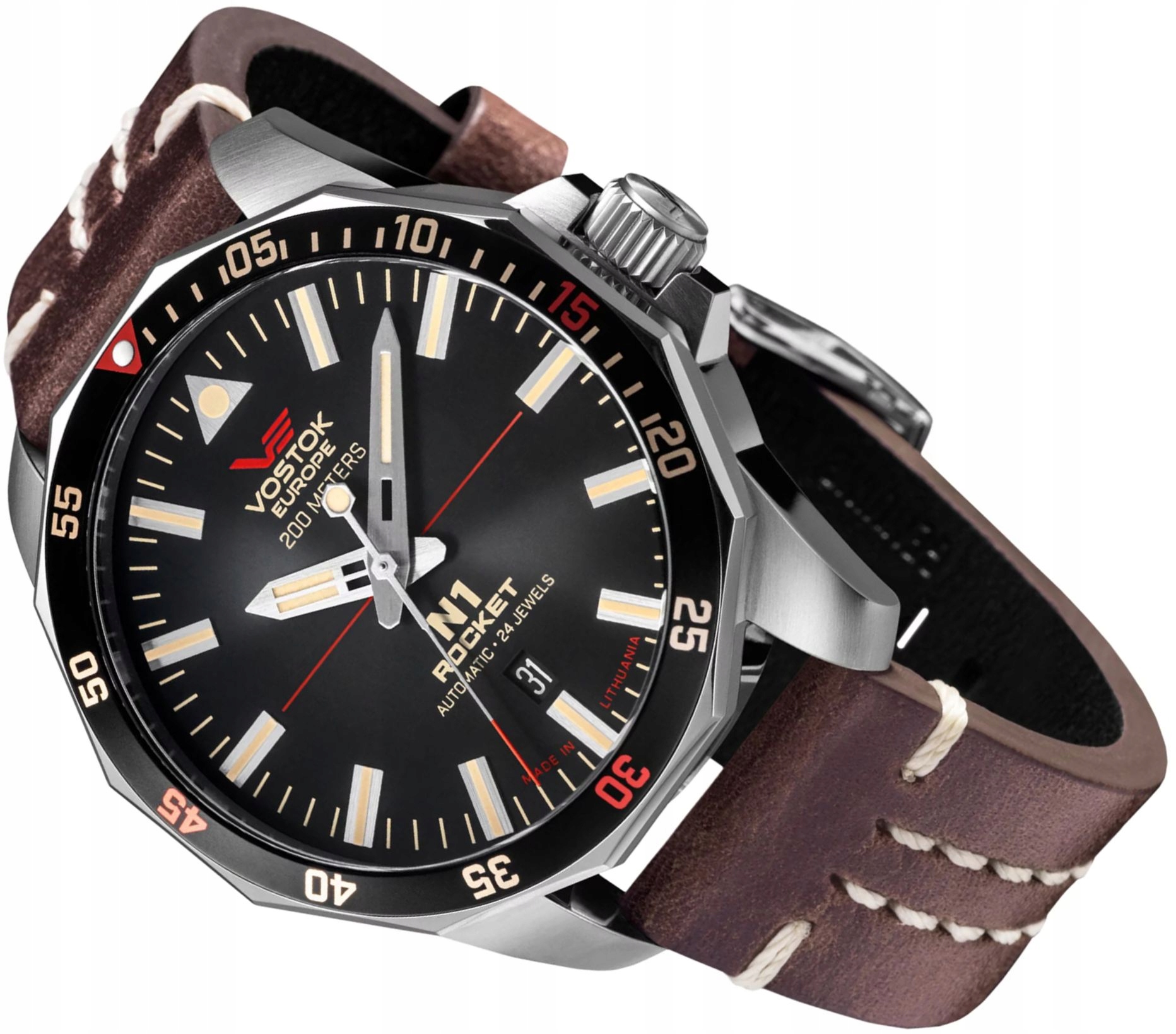 Automatické Pánské Hodinky Vostok Europe NH35A-225A709 Rocket N1 WR200 Box