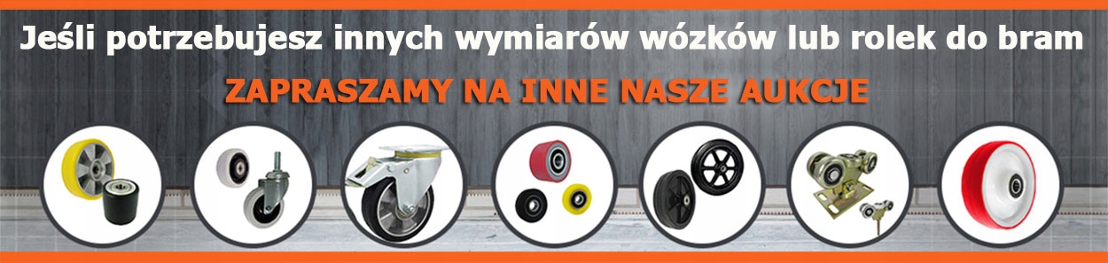 ZESTAW 4szt. KÓŁ MEBLOWYCH fi.50mm TANDEM z płytką Rodzaj skrętne z hamulcem