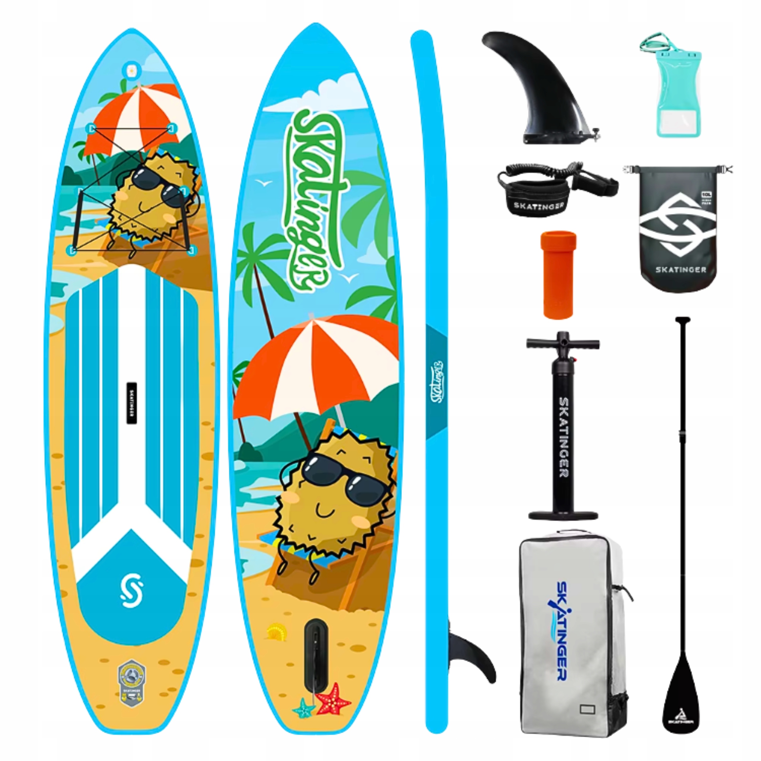 Sup deska pro plavání Nafukovací 320 cm Stand Up Sada pádel Příslušenství