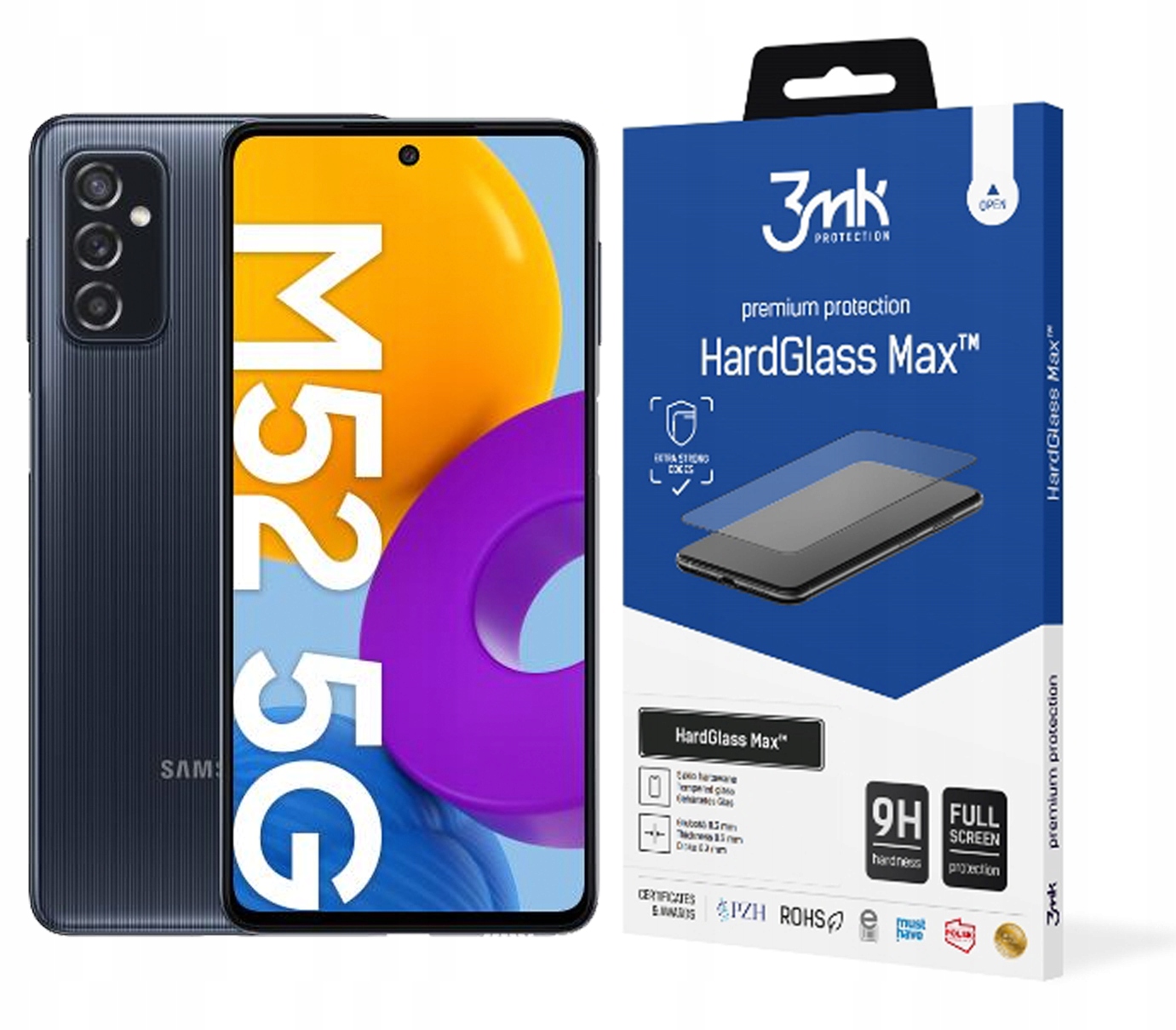 

3MK Hardglass Max Szkło do Samsung Galaxy M526 M52