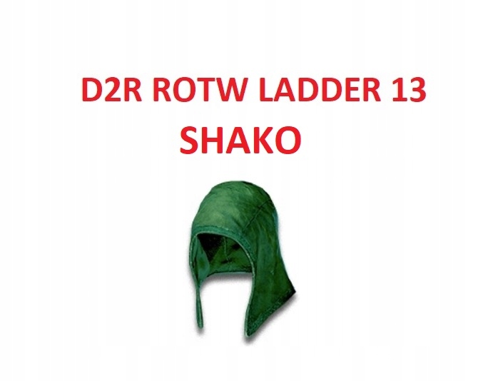 Shako Czako DIABLO 2 RESURECTED ROTW - LADDER 13 - PC