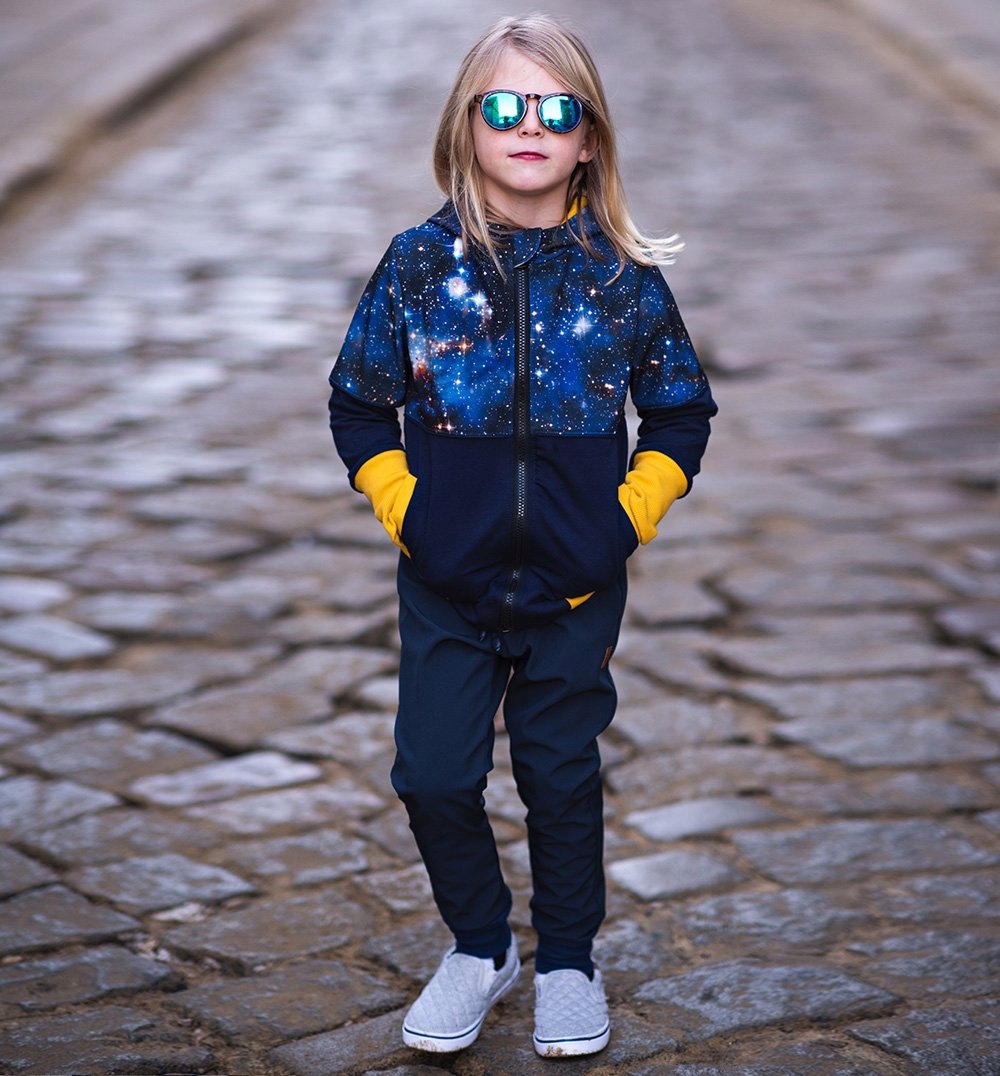 TuSzyte | Granatowe spodnie softshell, PL R.128 Materiał dominujący poliester